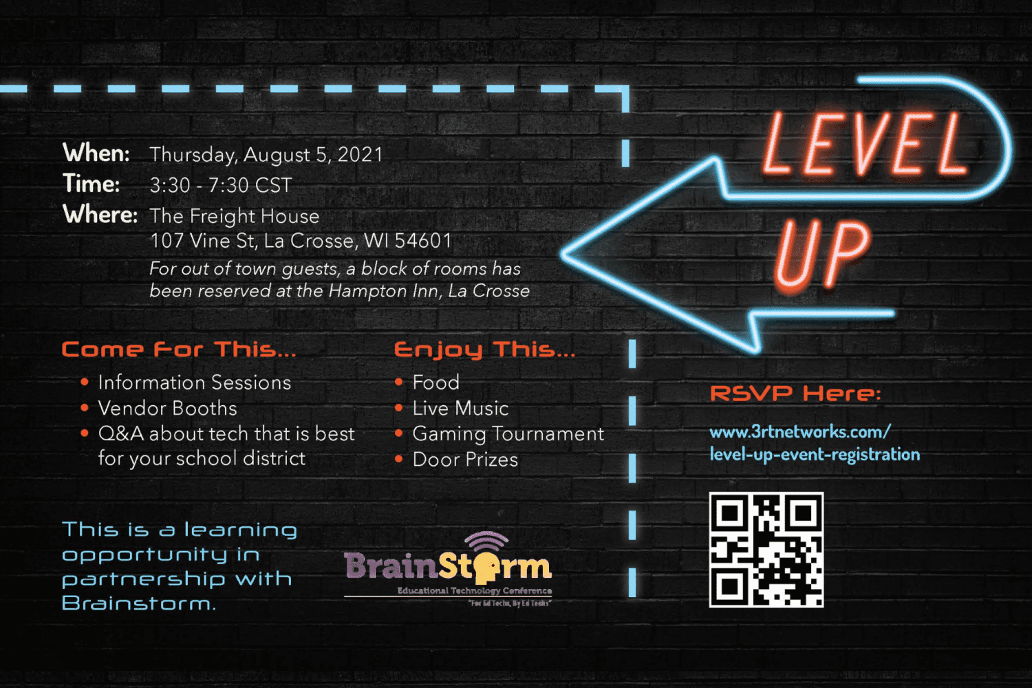 Level Up Event Registration 3RT Networks